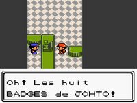 une photo d'Ã©cran de Pokemon Or sur Nintendo Game Boy Color